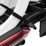 Suport pentru 2 biciclete cu senzori de parcare, Thule Epos ParkSecure 9802100 cu prindere pe carligul de remorcare (13 pini)