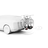 Suport pentru 2 biciclete cu senzori de parcare, Thule Epos ParkSecure 9802100 cu prindere pe carligul de remorcare (13 pini)