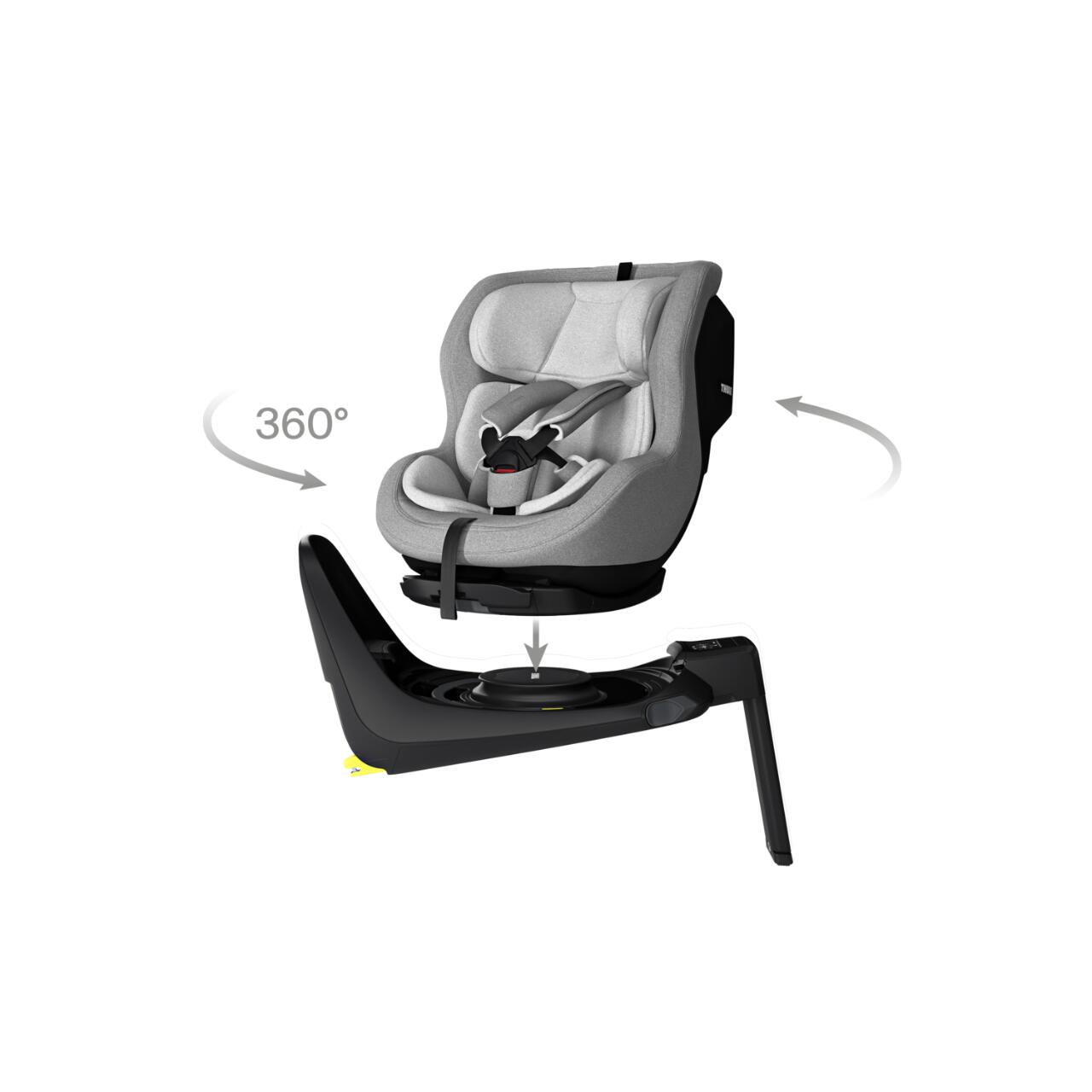 Scaun auto Thule Elm, 0 - 18 kg, Light Gray