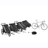Kit de conversie pentru schi Thule Chariot 2 Cross-Country Skiing Kit