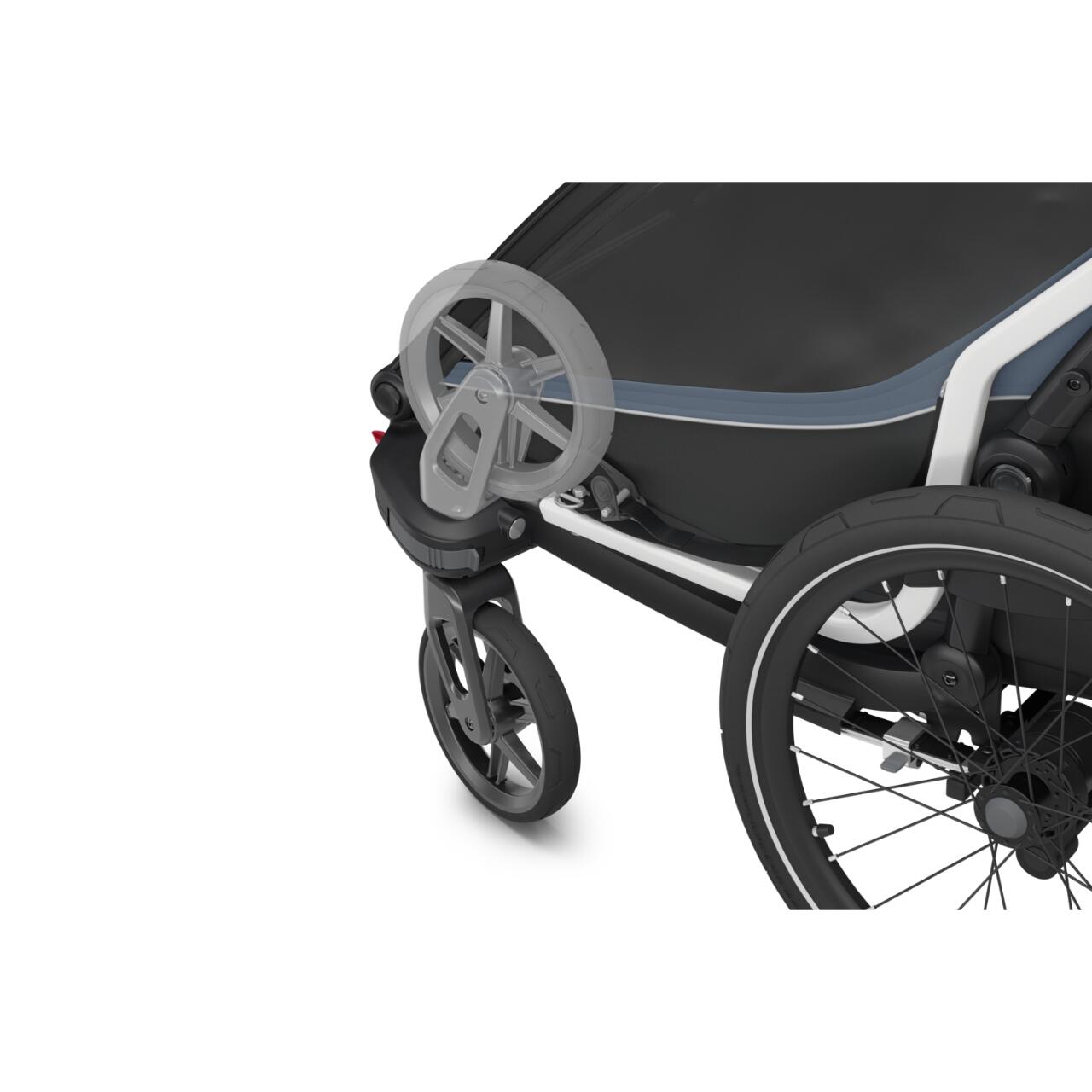 Carucior multisport double Thule Chariot Cab, Dark Gray