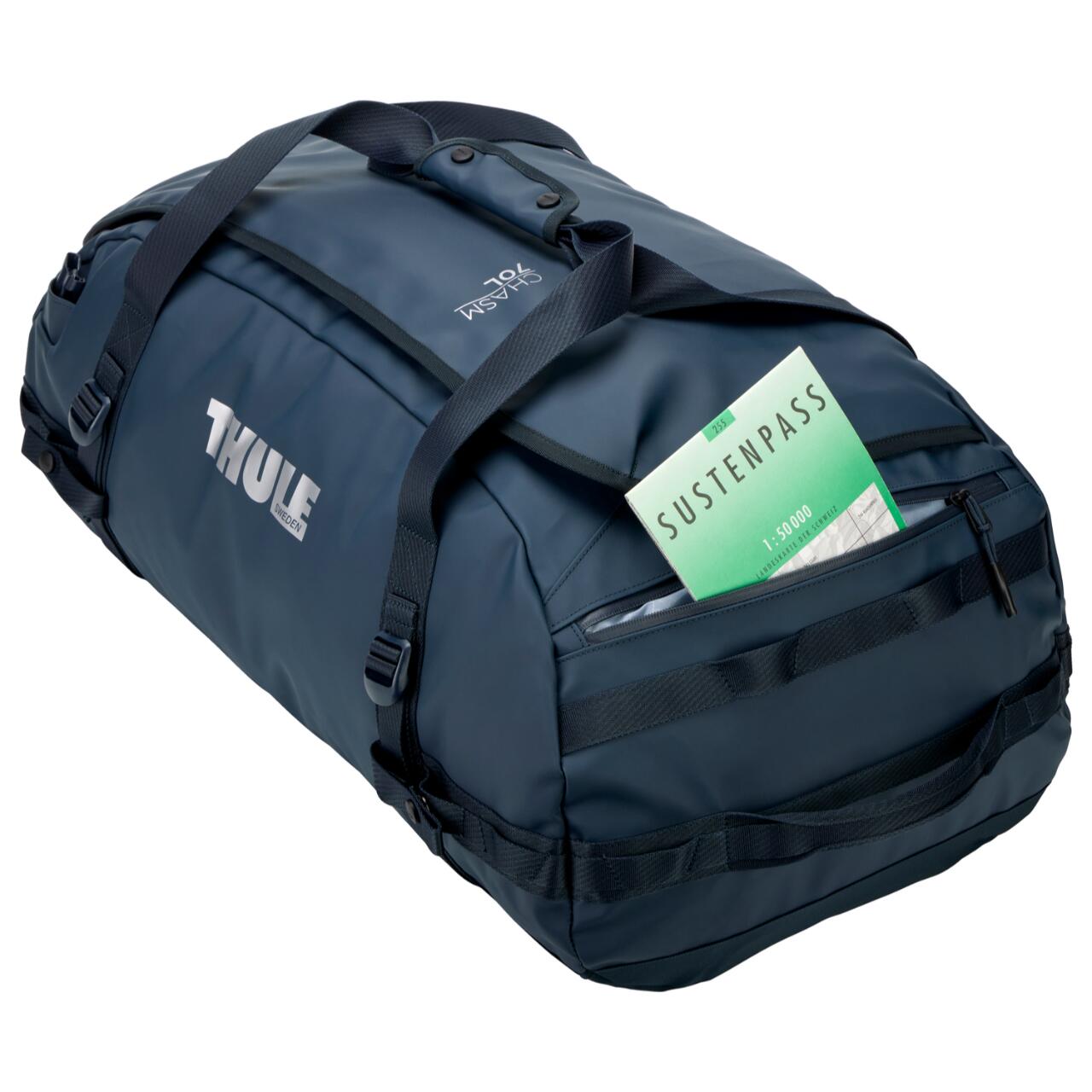 Geanta voiaj duffel, Thule, Chasm, 70L, Dark Blue