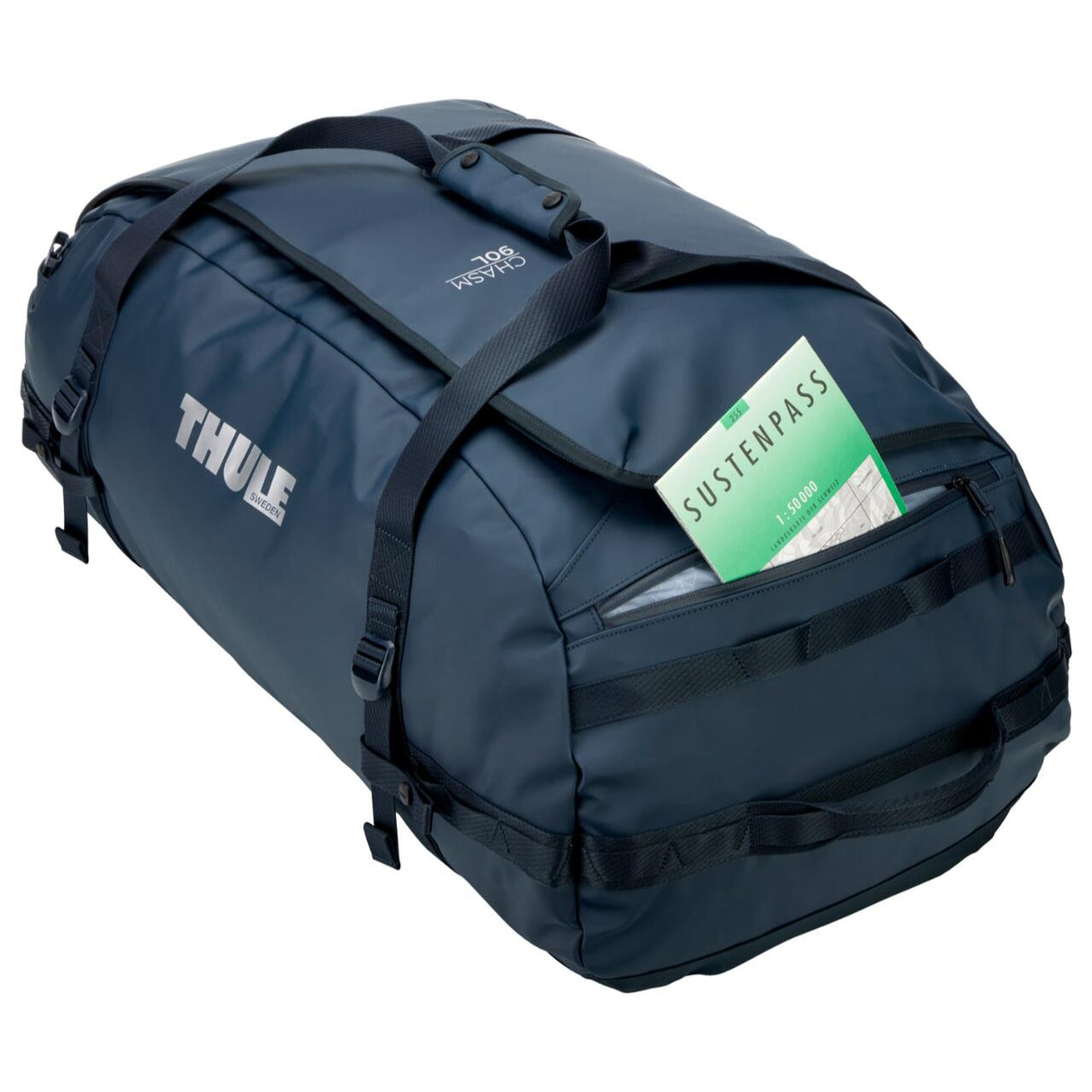 Geanta voiaj duffel, Thule, Chasm, 90L, Dark Blue