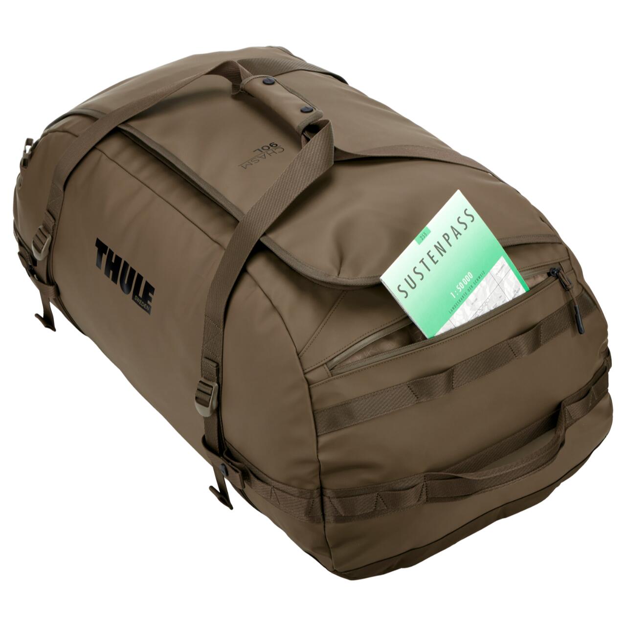 Geanta voiaj duffel, Thule, Chasm, 90L, Deep khaki