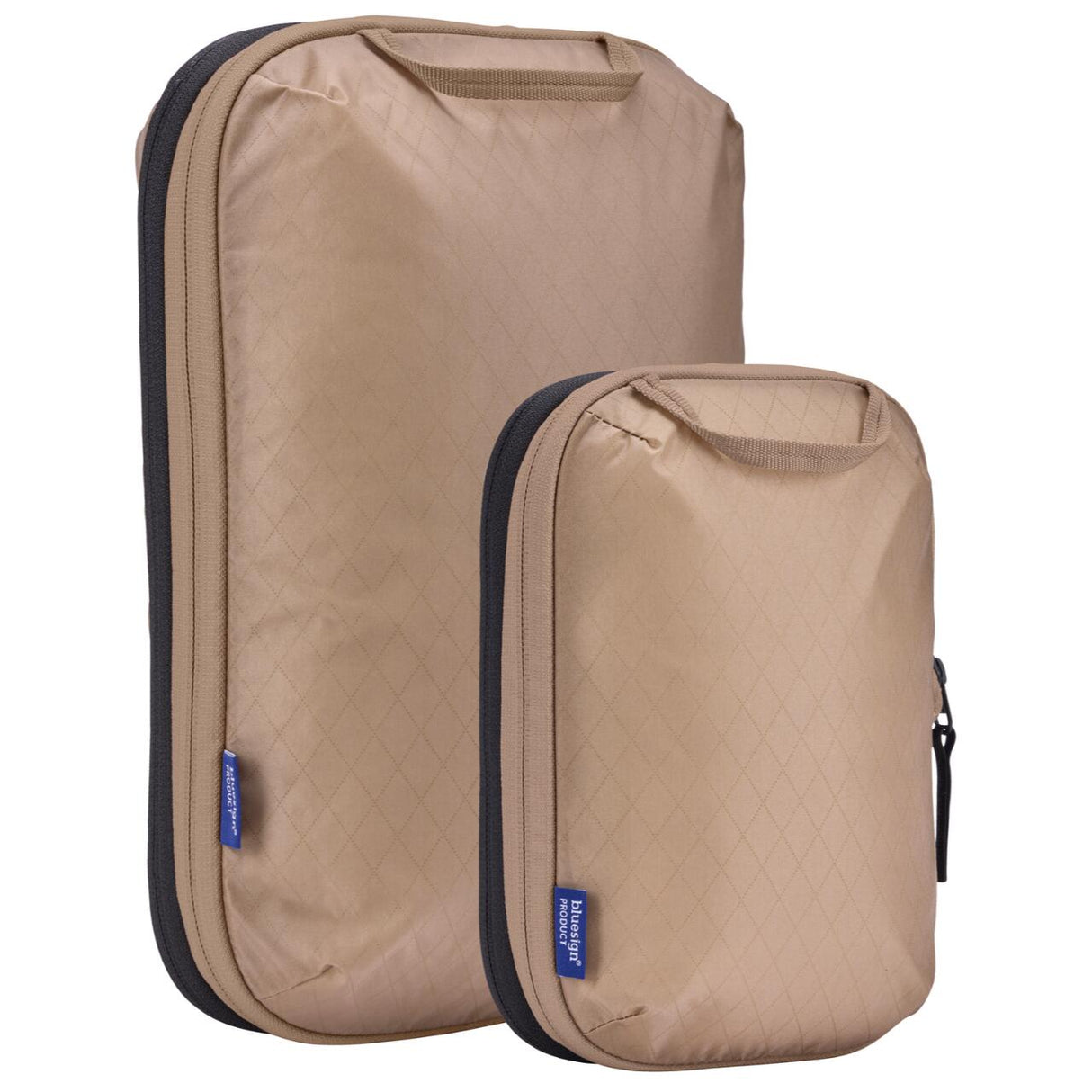 Set saculeti de depozitare Thule Compression Packing Cube mic + mediu Soft beige