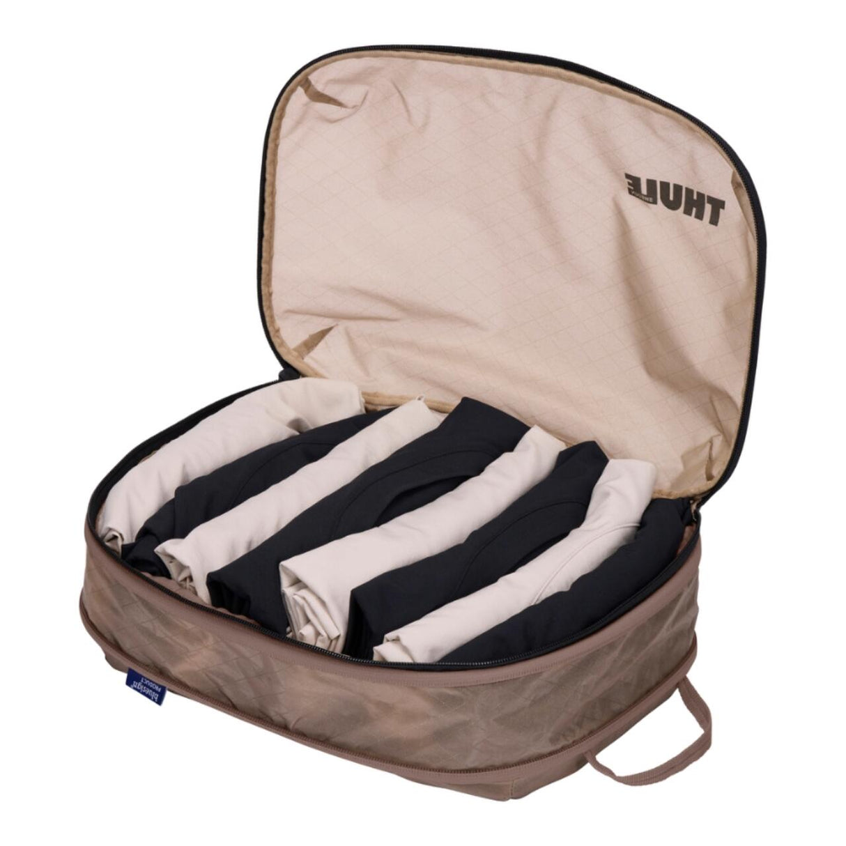 Set saculeti de depozitare Thule Compression Packing Cube mic + mediu, Soft beige