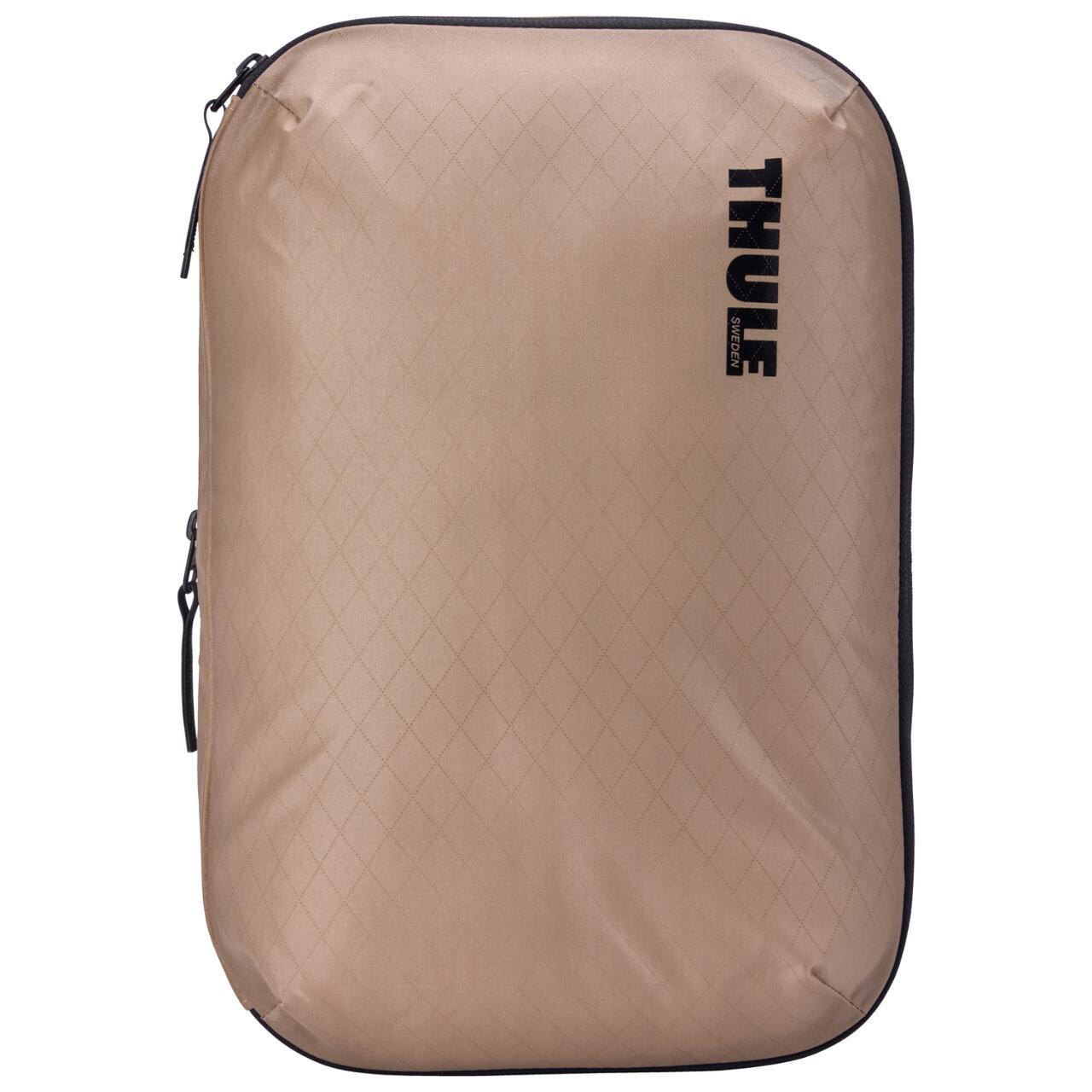 Saculet de depozitare Thule Compression Packing Cube mediu, bej