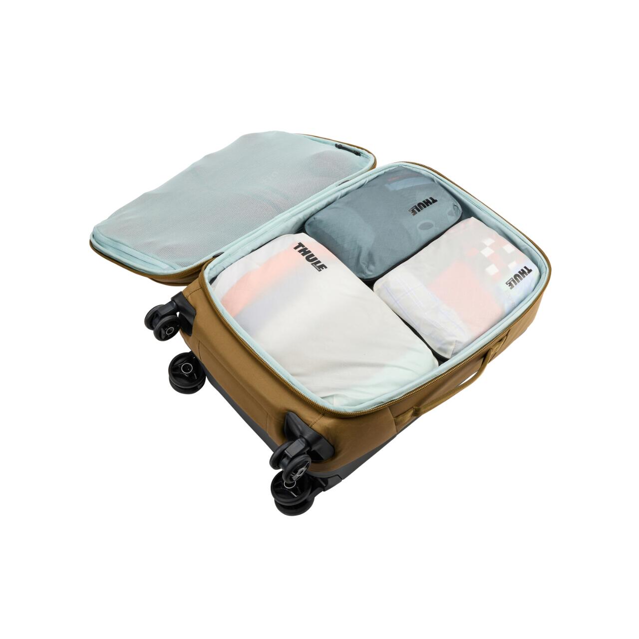 Saculet de depozitare Thule Compression Packing Cube mic, albastru