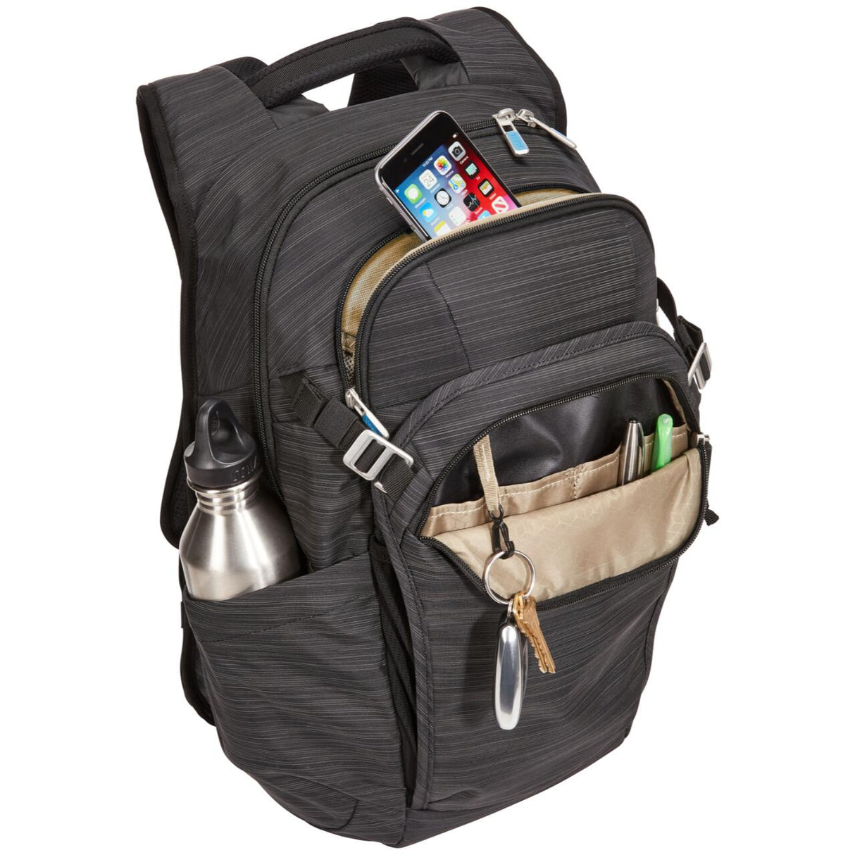 Rucsac urban cu compartiment laptop, Thule, Construct, 24L, Black