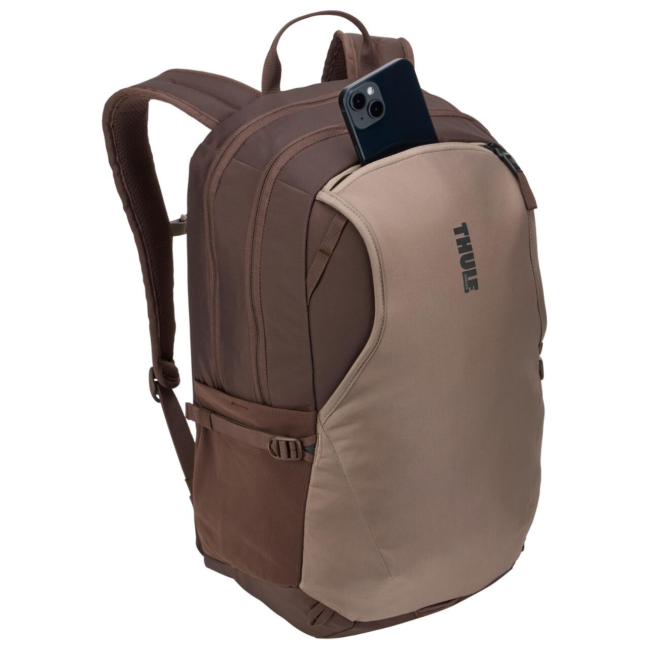 Rucsac urban cu compartiment laptop, Thule, EnRoute, 23L, Tinted Taupe/Nuanced Brown