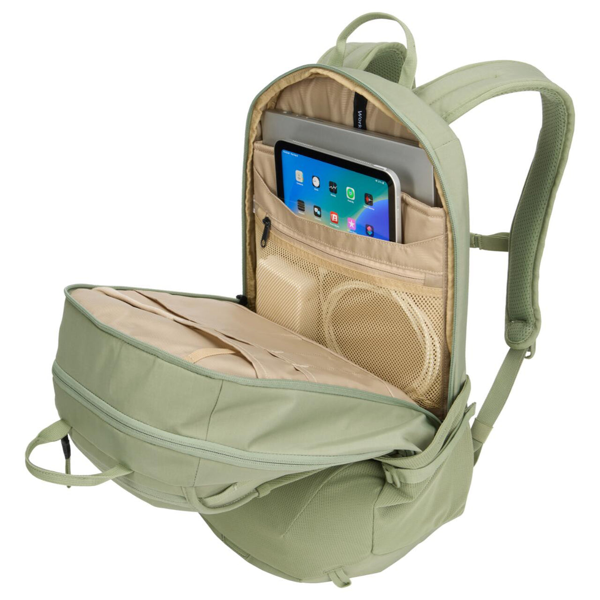 Rucsac urban cu compartiment laptop, Thule, EnRoute, 26L, Quiet Green