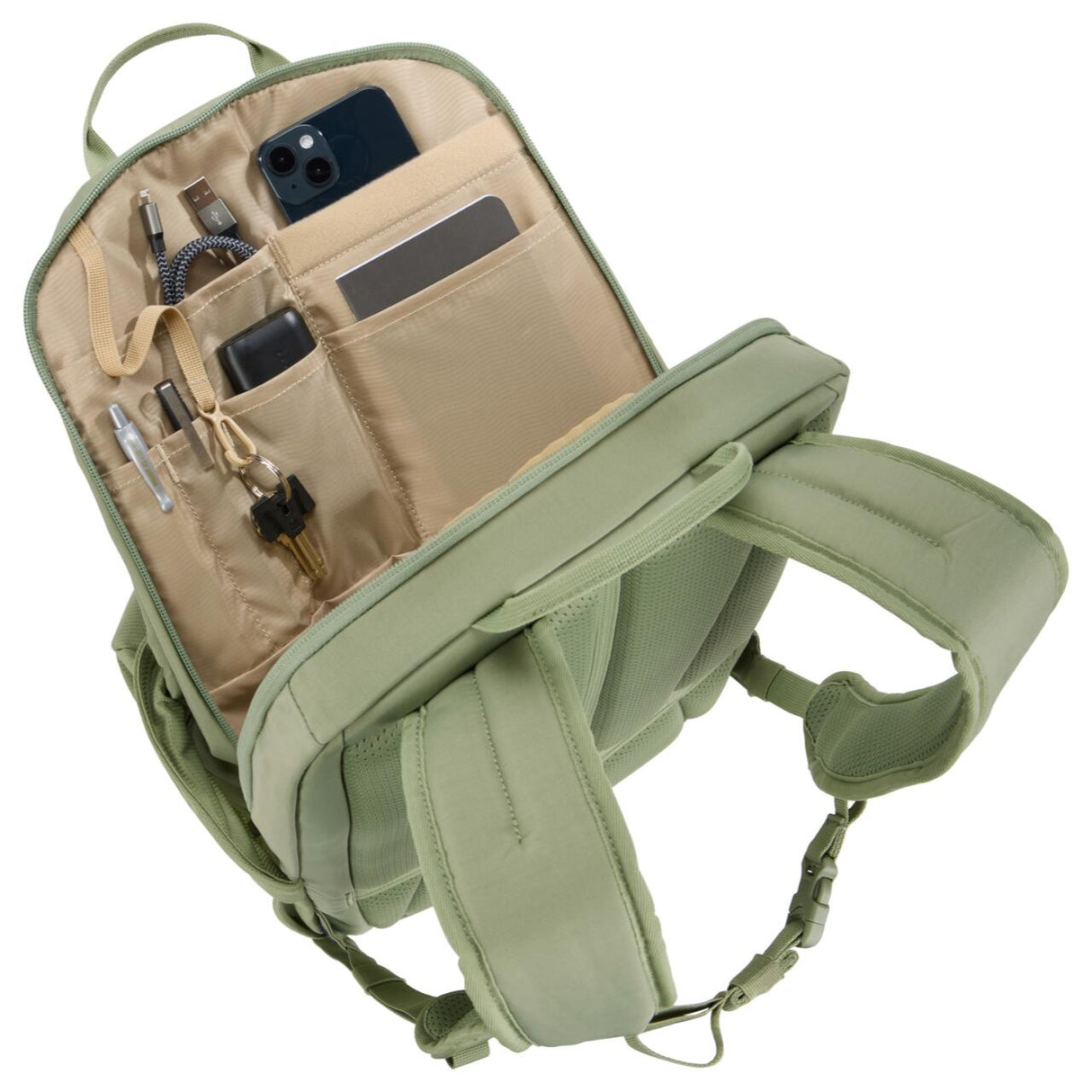 Rucsac urban cu compartiment laptop, Thule, EnRoute, 26L, Quiet Green