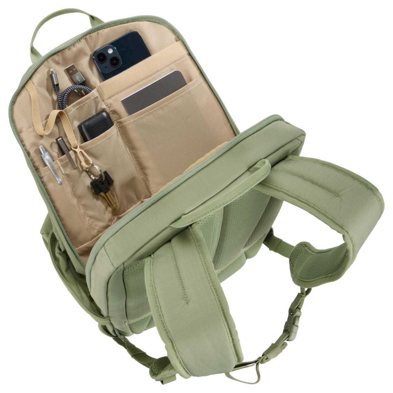 Rucsac urban cu compartiment laptop, Thule, EnRoute, 26L, Quiet Green