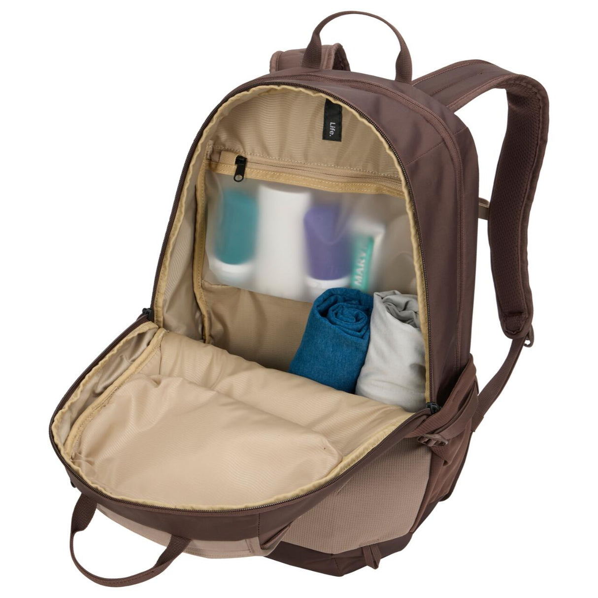 Rucsac urban cu compartiment laptop, Thule, EnRoute, 26L, Tinted Taupe/Nuanced Brown