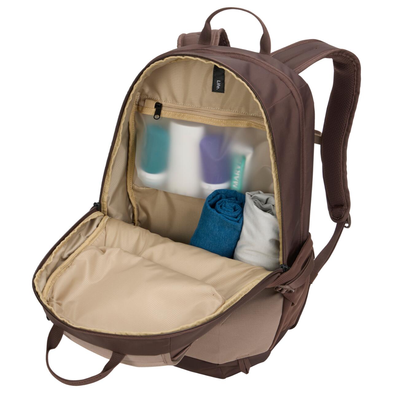 Rucsac urban cu compartiment laptop, Thule, EnRoute, 26L, Tinted Taupe/Nuanced Brown