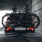 Suport pentru 3 biciclete cu senzori de parcare, Thule Epos ParkSecure 9803100 cu prindere pe carligul de remorcare (13 pini)