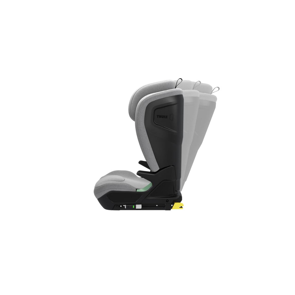 Scaun auto Thule Palm i-Size cu spatar inalt, pentru copii de 100-150 cm, Medium gray
