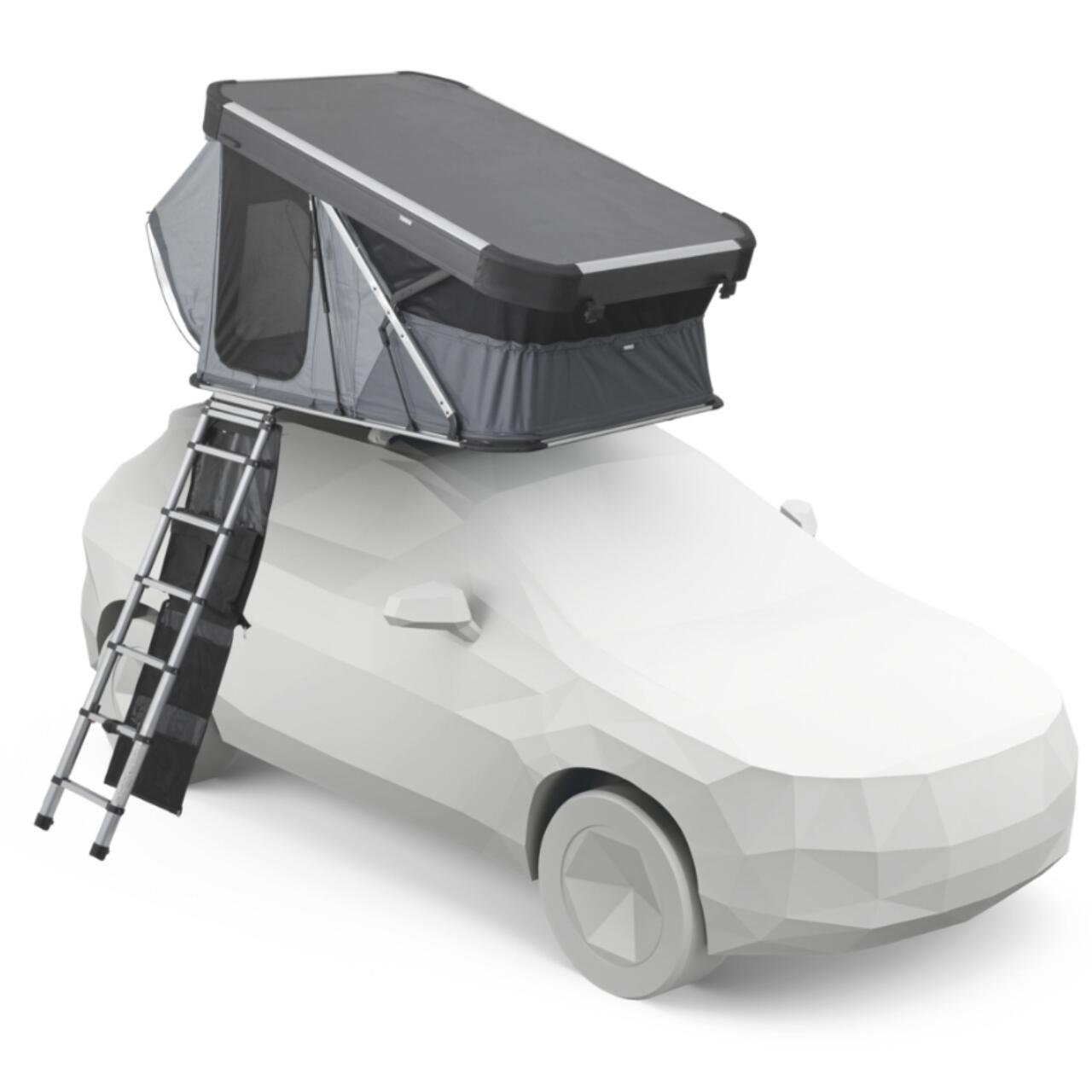 Cort auto cu prindere pe plafon, Thule, Widesky, pentru 2 persoane, Ashland Grey