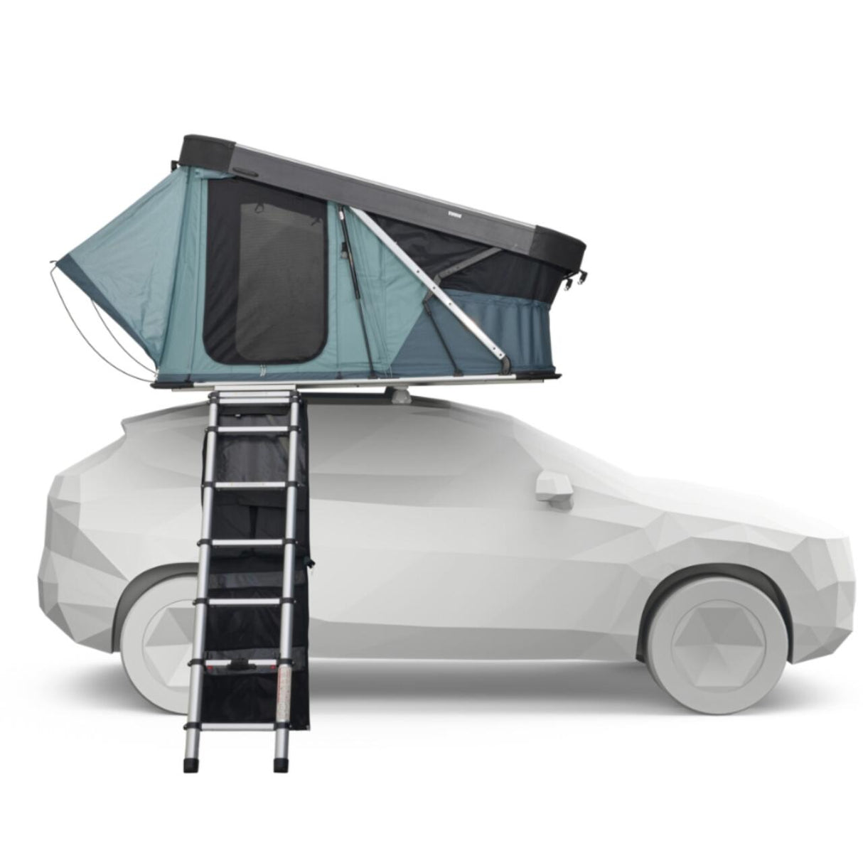 Cort auto cu prindere pe plafon, Thule, Widesky, pentru 2 persoane, Dark Slate