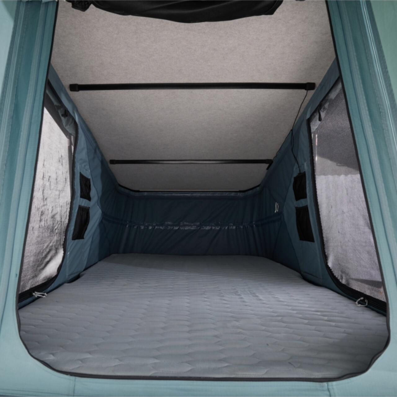 Cort auto cu prindere pe plafon, Thule, Widesky, pentru 2 persoane, Ashland Grey