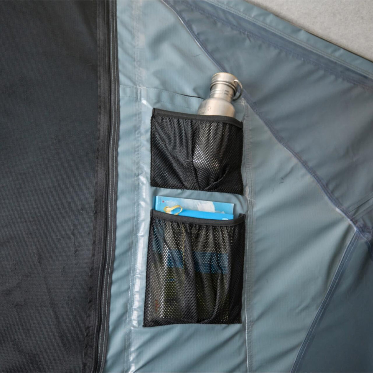 Cort auto cu prindere pe plafon, Thule, Widesky, pentru 2 persoane, Dark Slate