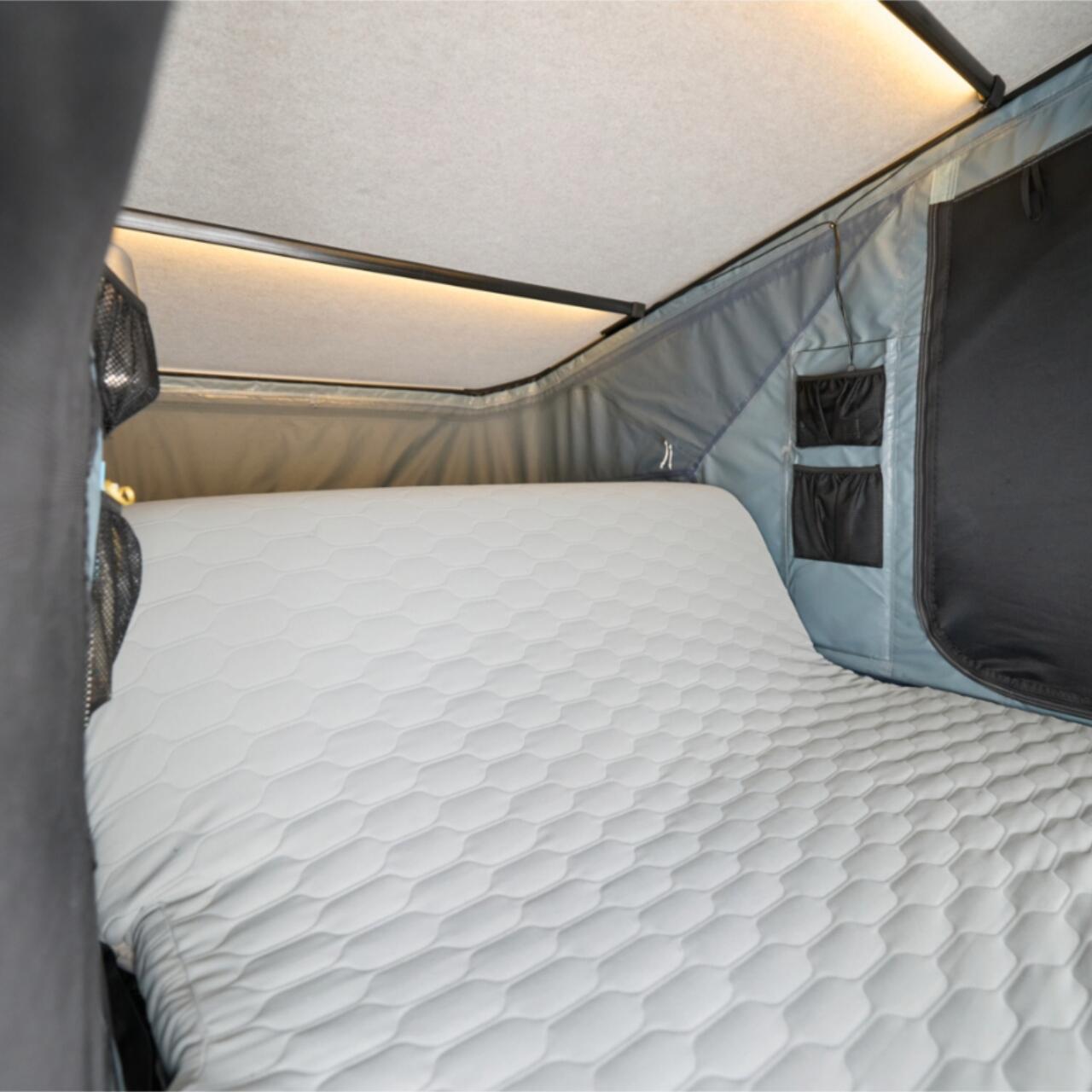 Cort auto cu prindere pe plafon, Thule, Widesky, pentru 2 persoane, Dark Slate