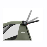 Remorca de bicicleta pentru transport 2 copii Thule Courier Vintage green