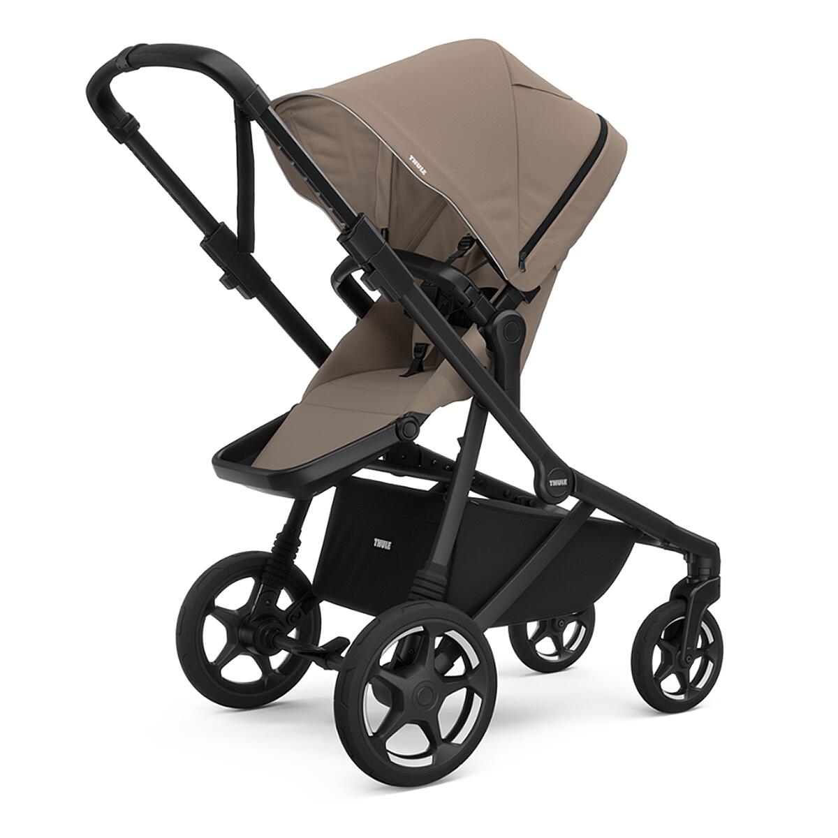 Set Carucior Thule Sleek 2 + Landou, Tinted Taupe