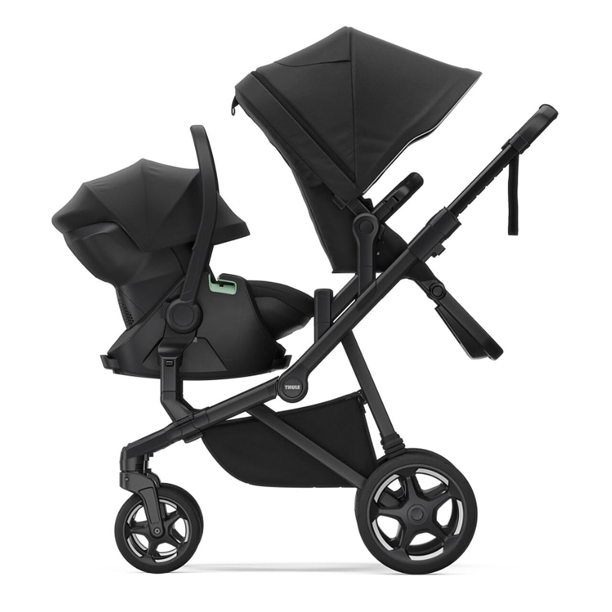 Thule Sibling Seat - Scaun al doilea copil pentru Carucior Thule Sleek 2, Black