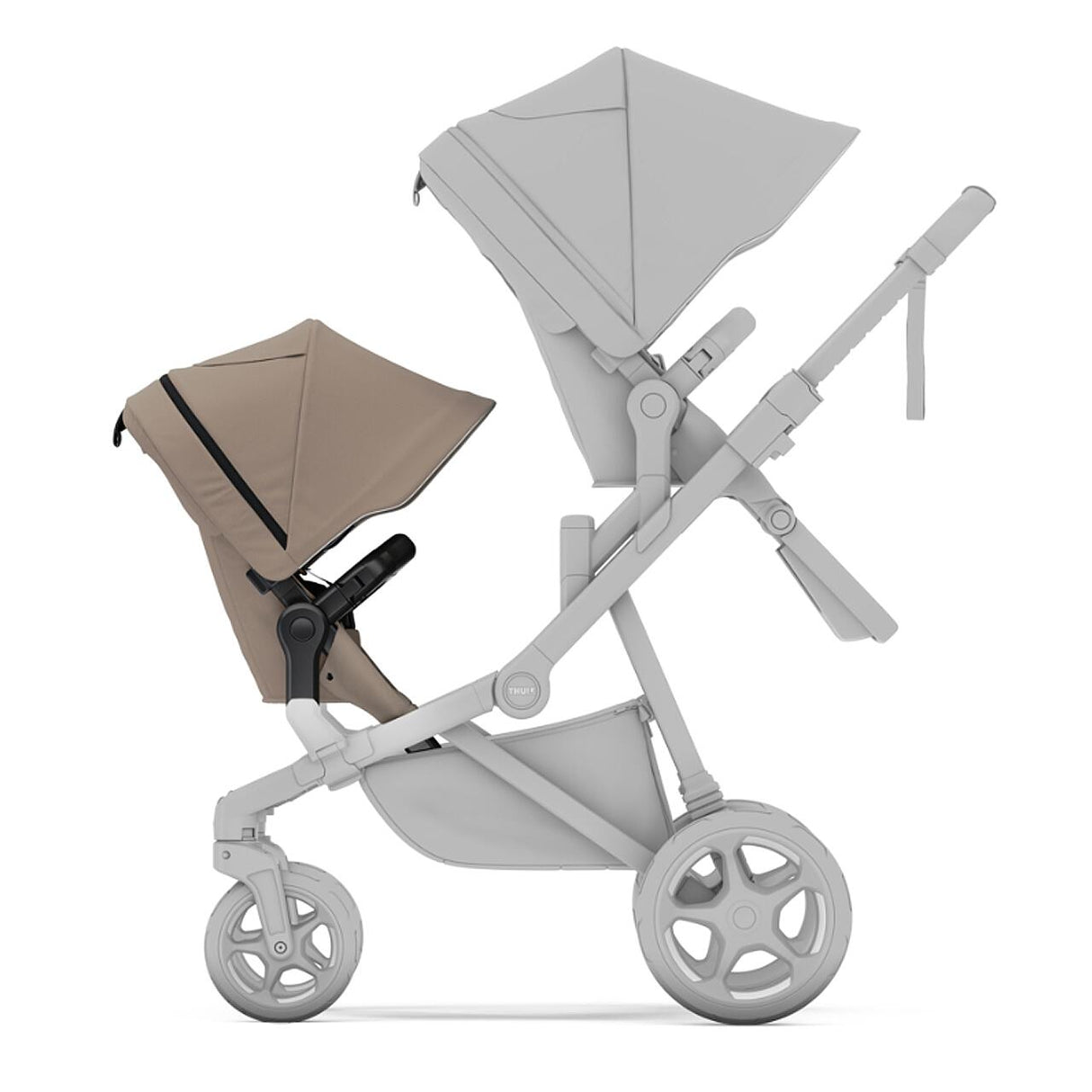 Thule Sibling Seat - Scaun al doilea copil pentru Carucior Thule Sleek 2, Tinted Taupe