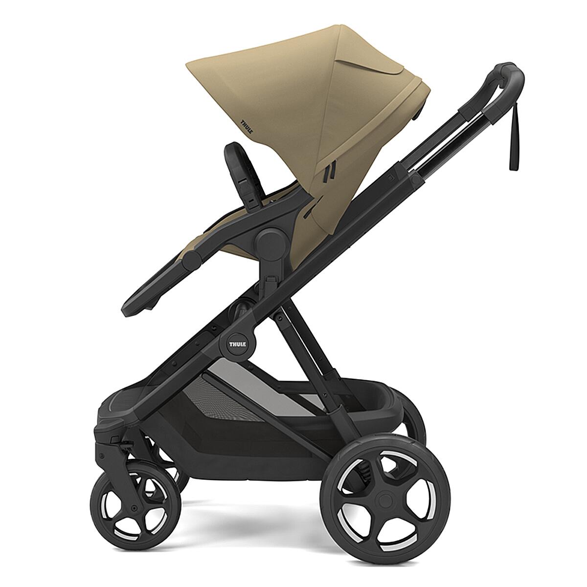 Set Carucior Thule Charm 2 in 1 Sport + landou, Faded Khaki