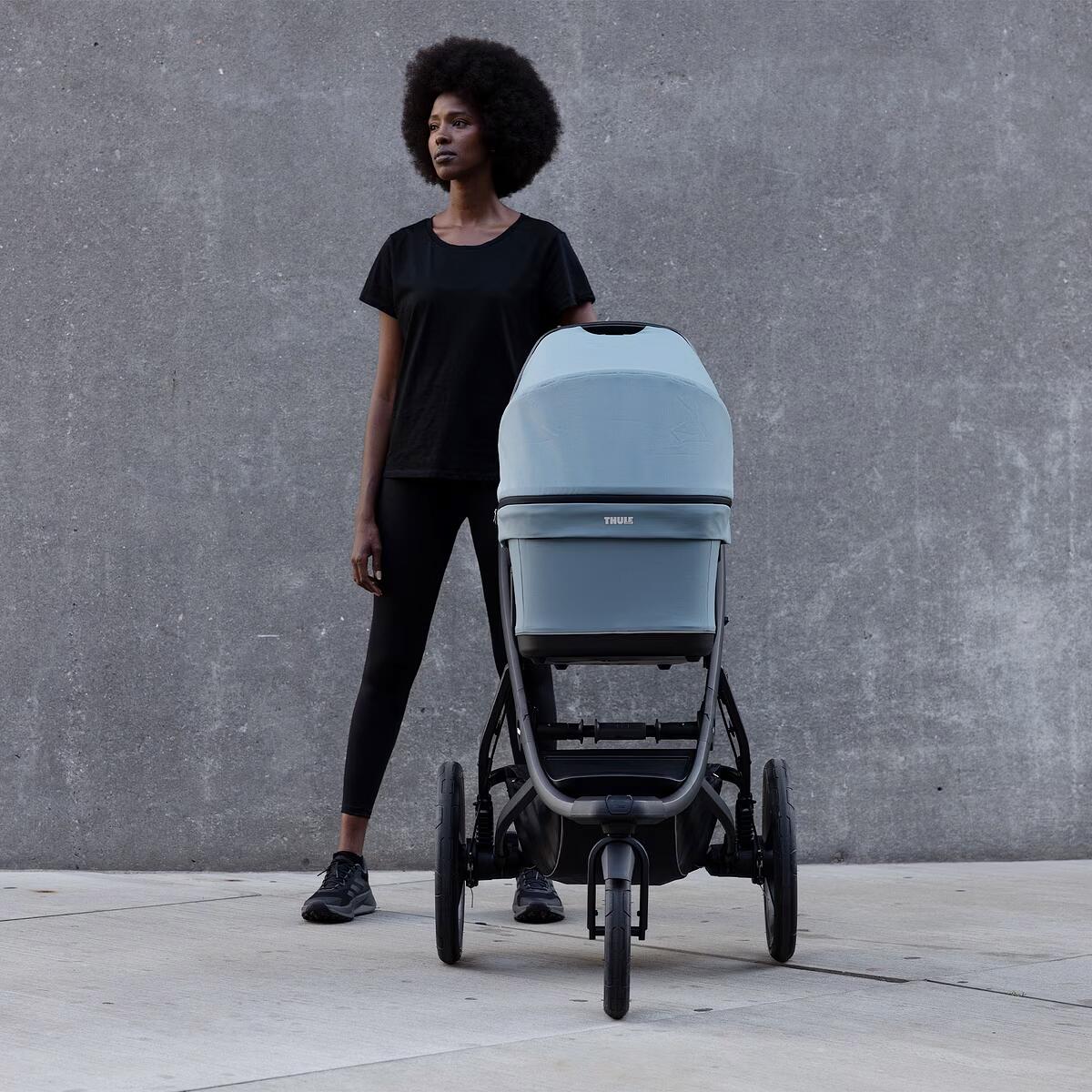 Thule Bassinet - Landou copii 0-6 luni, Dark Slate