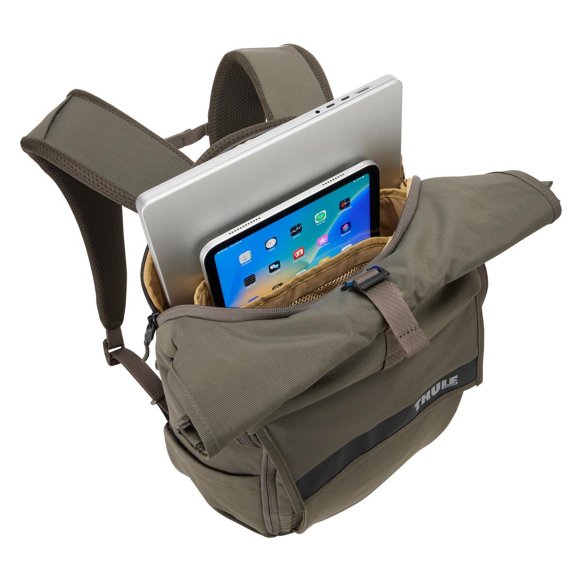 Rucsac urban cu compartiment laptop, Thule, Paramount, 24L, Mineral Brown