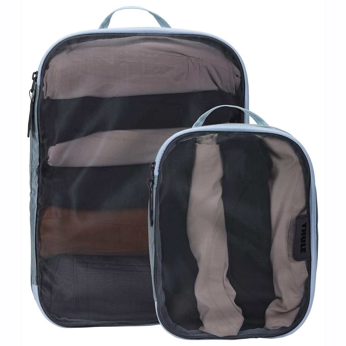 Set saculeti de depozitare Thule Packing Cube mediu + mic, Pond Grey