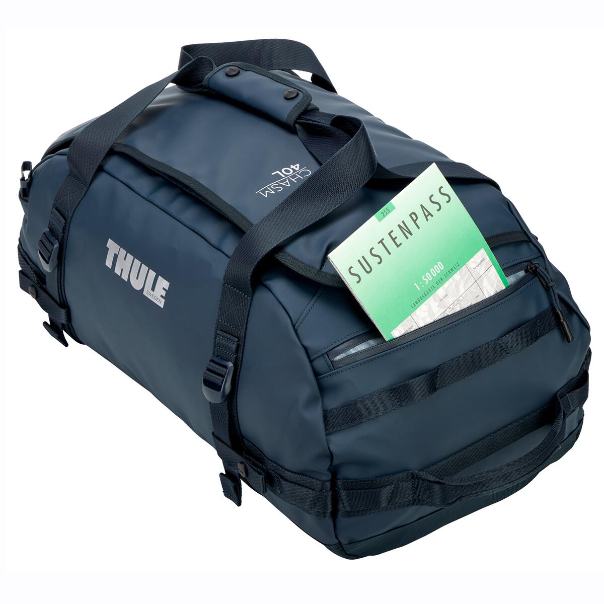 Geanta voiaj duffel, Thule, Chasm, 40L, Darkest Blue