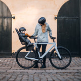 Scaun pentru copii, Thule Yepp 2 Maxi Majolica Blue Frame mounted, cu montare pe bicicleta in spate