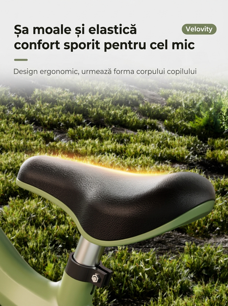 Șa ergonomică moale și reglabilă pentru confortul copilului