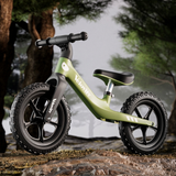 Bicicletă de echilibru verde matcha cu roți din spumă EVA, 12 inch