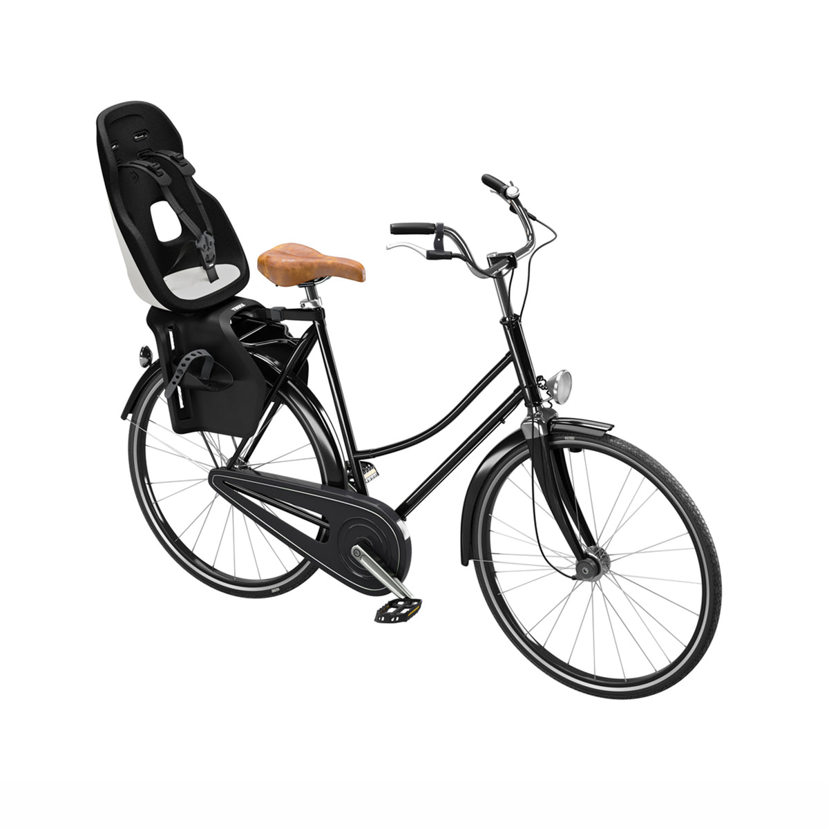 Scaun pentru copii, Thule Yepp Nexxt 2 Maxi Snow White Rack mounted, cu montare pe bicicleta in spate