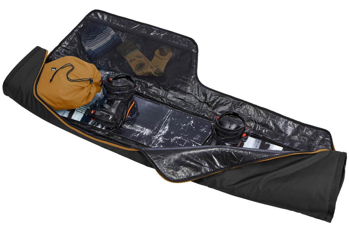 Geanta snowboard, Thule, RoundTrip Snowboard, 165 cm, Negru, fara roti