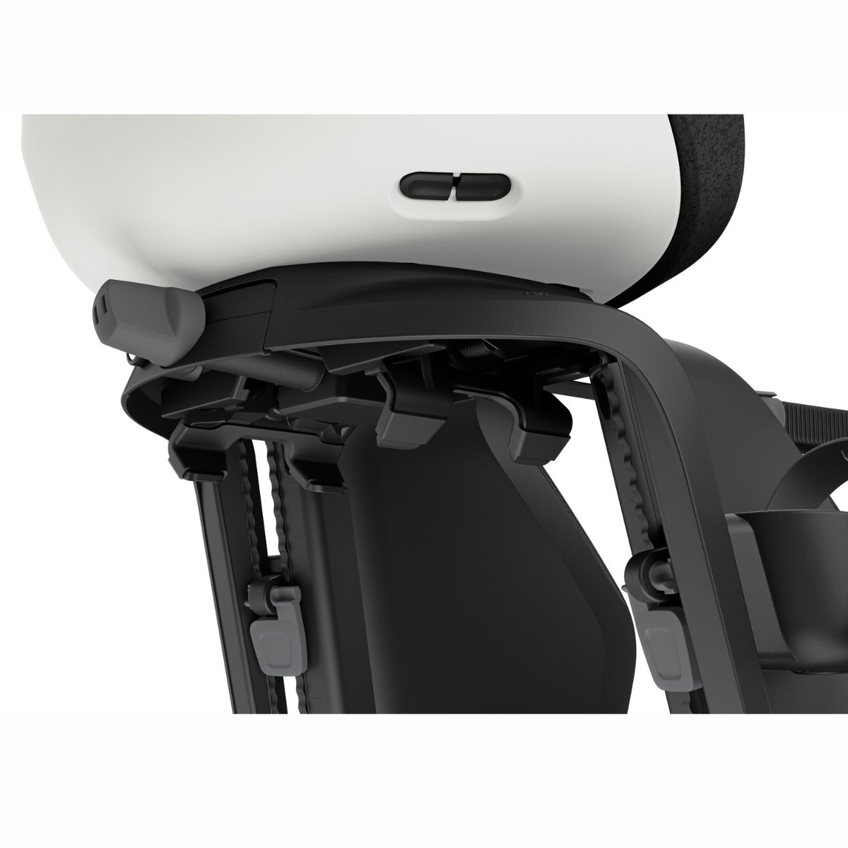 Scaun pentru copii, Thule Yepp Nexxt 2 Maxi Snow White Rack mounted, cu montare pe bicicleta in spate