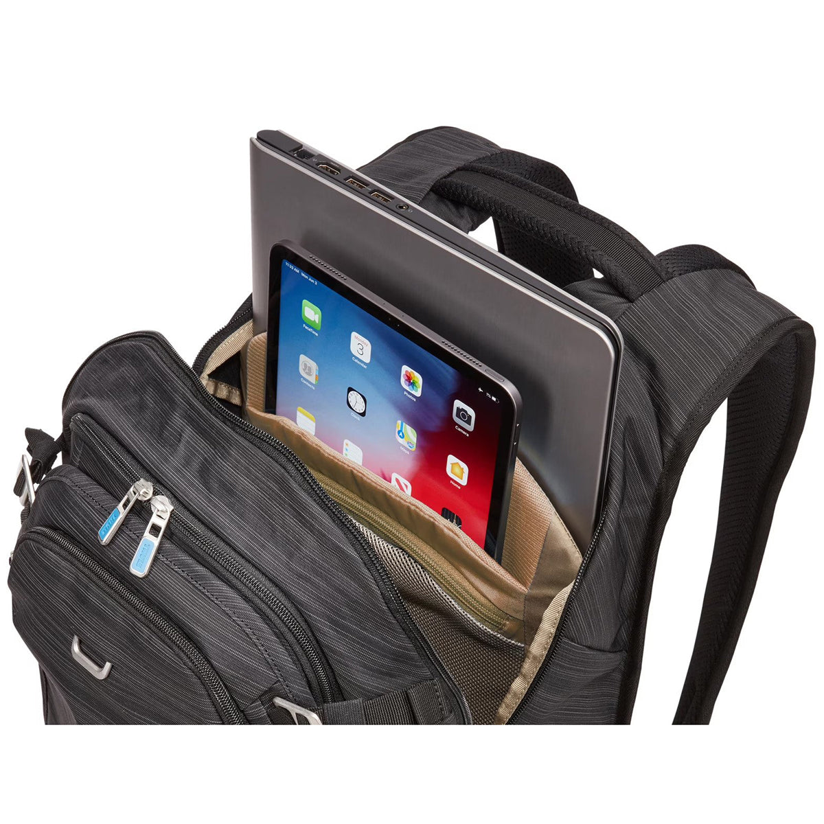 Rucsac urban cu compartiment laptop, Thule, Construct, 24L, Negru