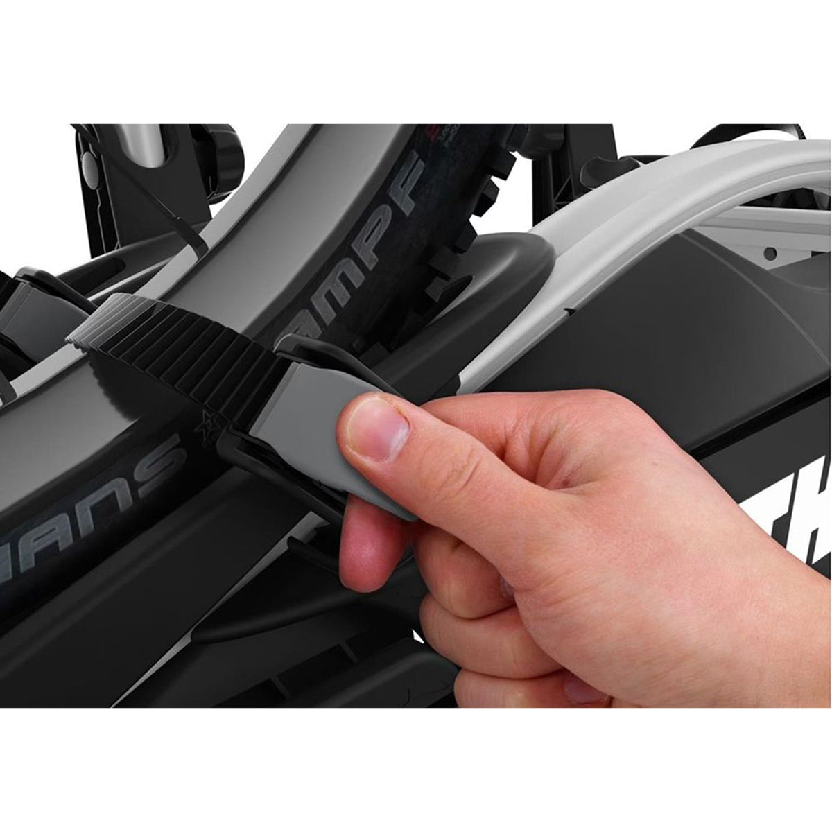 Suport biciclete Thule VeloCompact 924001 cu prindere pe carligul de remorcare, pentru 2 biciclete, 13-pini