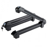 Suport 4 perechi schiuri cu prindere pe bare transversale - Cruz Ski Rack Dark 4