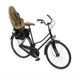 Scaun pentru copii, Thule Yepp 2 Maxi Fennel Tan Rack mounted, cu montare pe bicicleta in spate