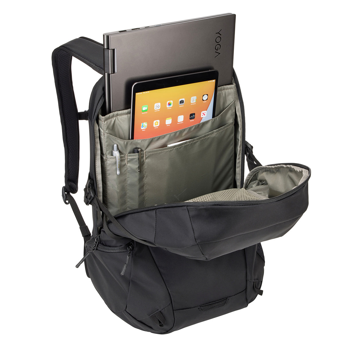 Rucsac urban cu compartiment laptop, Thule, EnRoute Backpack, 21L, Black
