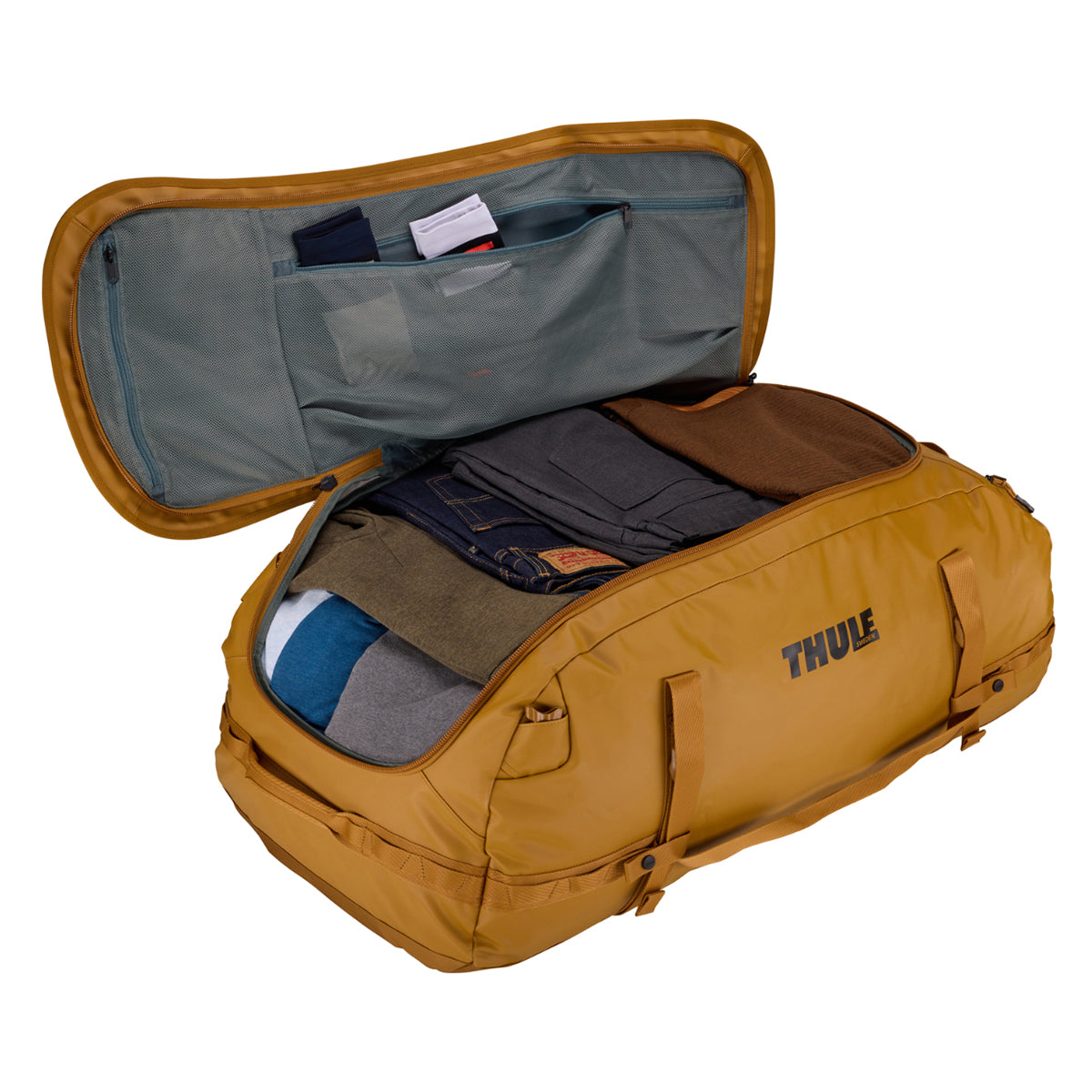 Geanta voiaj duffel, Thule, Chasm, 130L, Golden
