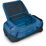 Geantă Voiaj cu Roți Osprey Transporter 90L Albastru – Impermeabilă & Ultra-Spacioasă
