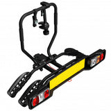Suport 2 biciclete Peruzzo Siena 668N cu prindere pe carligul de remorcare, Negru