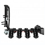 Suport 4 biciclete Peruzzo Siena 668/4N cu prindere pe carligul de remorcare, Negru